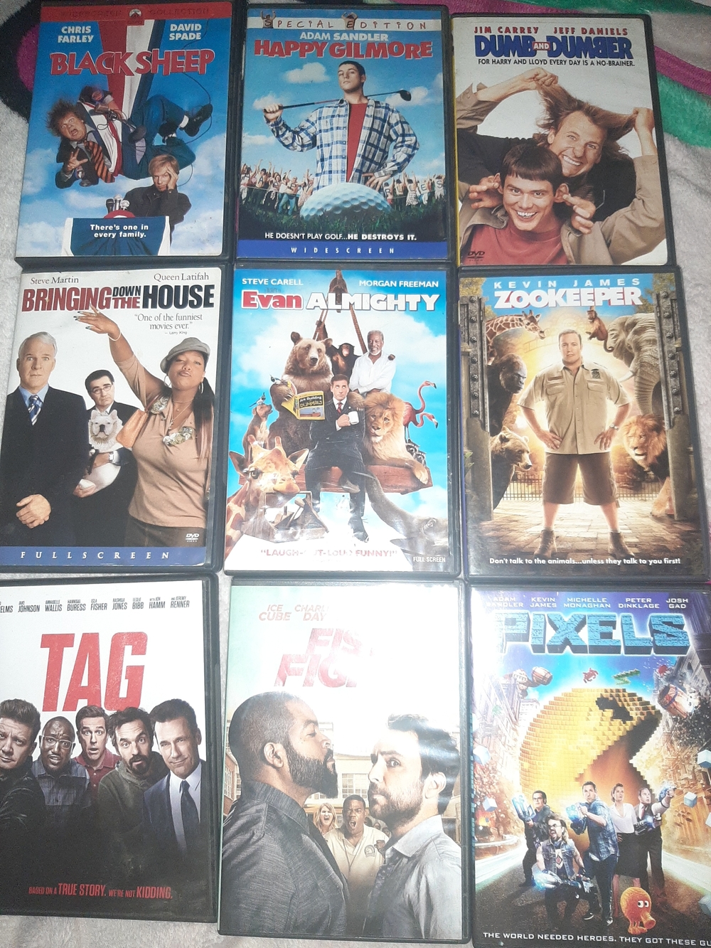 Lot of 9 Comedy DVD Movies - Mixed Titles